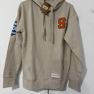 Mitchell & Ness Men’s Syracuse Unv Yankee Cream Hoodie Sweatshirt Small New Tags